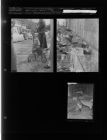Woman dead from natural causes; Homecoming parade (3 Negatives) (October 14, 1957) [Sleeve 29, Folder a, Box 13]